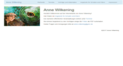 Desktop Screenshot of annewilkening.de