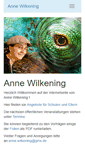 Mobile Screenshot of annewilkening.de