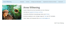 Tablet Screenshot of annewilkening.de